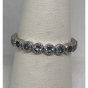 925 STERLING SILVER RING  WITH TOPAZ  SIZE 8